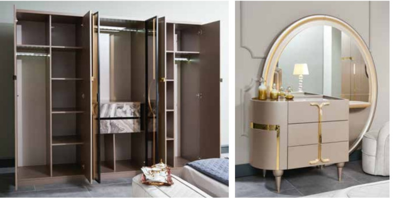 Kledingkast Luxe Kast Slaapkamer Meubels Italiaanse Stijl Houten Kasten