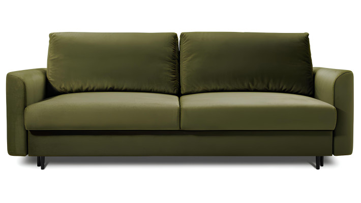 Sofa 3+3 met slaapfunctie, roze stof