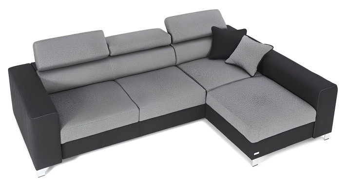 Moderne L-vormige bank met slaapfunctie
