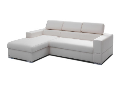 Moderne L-vormige bank met slaapfunctie en opbergruimte