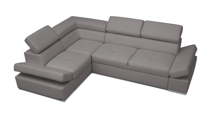 Moderne hoekbank 100% leer