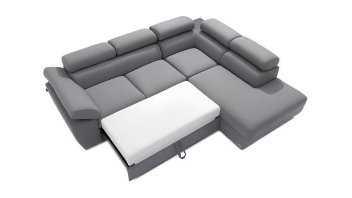 Moderne hoekbank met slaapfunctie en opbergruimte