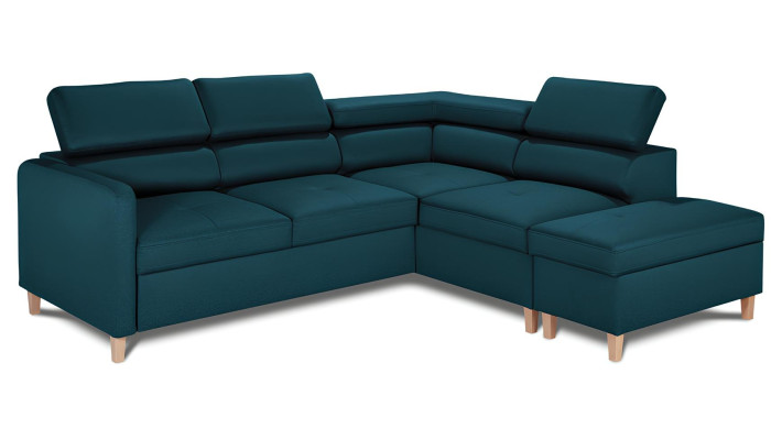 Moderne L-vormige bank met slaapfunctie