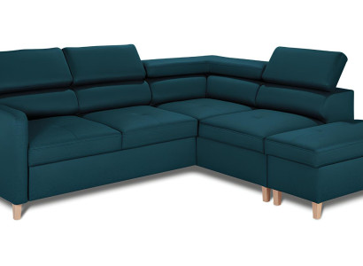 Moderne L-vormige bank met slaapfunctie