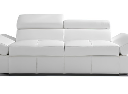 Functionele tweepersoonsbank van 100% Italiaans leer