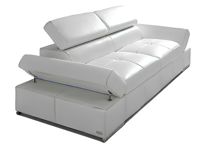 Designer bank voor 2,5 personen met slaapfunctie van 100% nieuwe Italiaanse leer