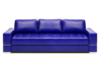 Moderne design 3-zits bank met slaapfunctie 100% Italiaans leer