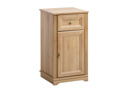 Nieuwe vrijstaande badkamermeubelset, eik, wandkast