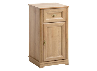 Nieuwe vrijstaande badkamermeubelset, eik, wandkast