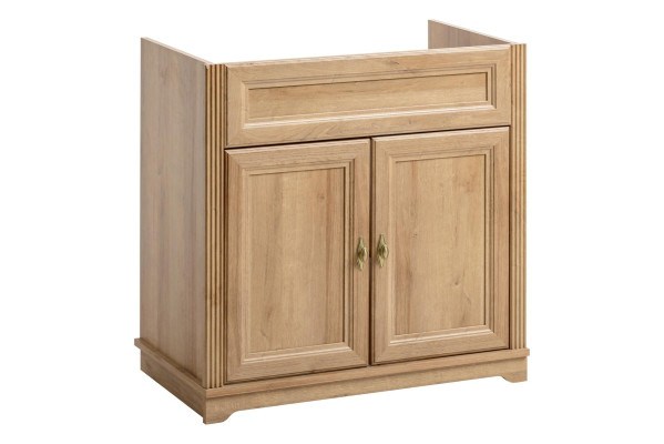 Mobiele badkamerkast 80 cm in landelijke stijl