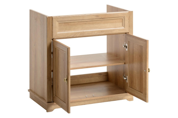 Mobiele badkamerkast 80 cm in landelijke stijl