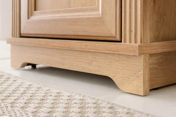 Mobiele badkamerkast 80 cm in landelijke stijl