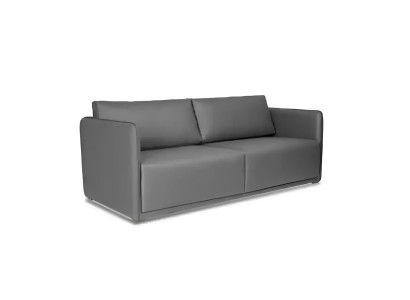 Luxe grijze 3-zits bank, moderne stoffen meubelset
