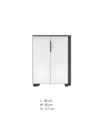 Moderne witte bureau met planken
