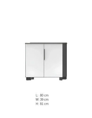 Balta kast met houten planken voor kantoor