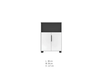 Luxe witte bureau kast