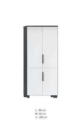 Moderne zwarte en witte bureau