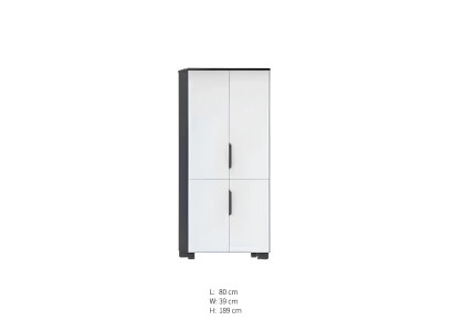 Moderne zwarte en witte bureau
