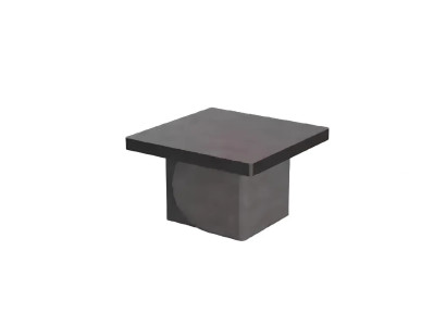 Moderne bruine houten bureau met planken