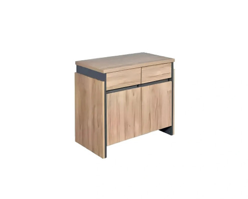 Elegante houten kantoorkast met compartimenten