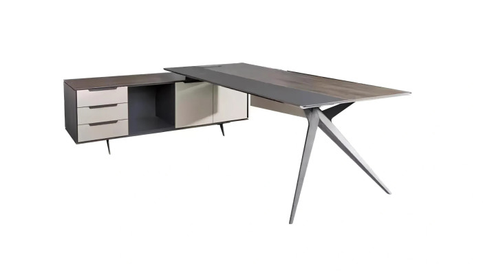 Luxe bureau set, hoektafel, salontafel, bijzettafel, modern 3-delig set