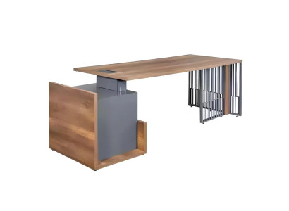 Moderne kantoor, vergadertafel, documentenkast