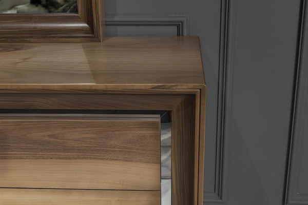 Elegante slaapkamermeubelset in 6 delen.