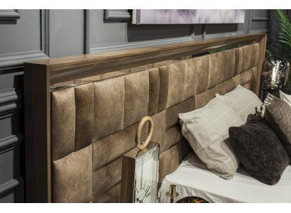 Luxe bed 160x200 hotelmeubelen met bekleding