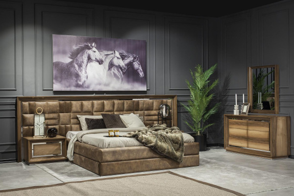 Moderne ladekast + spiegel voor luxe opslag