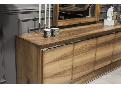 Mobiele meubelstuk + bruine spiegel met opbergruimte Eenvoudig te gebruiken Nieuw