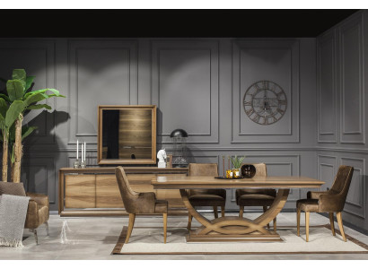 Luxe eettafel 207x101cm elegant hout