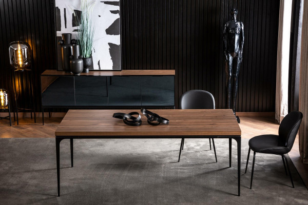 Luxe eettafelset, tafel met 4 opvouwbare stoelen