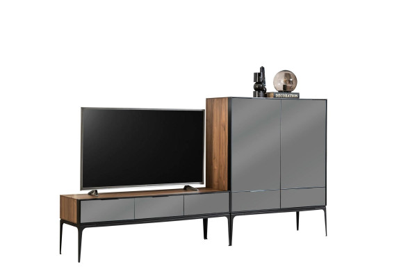 TV-tafel met ingebouwde kast