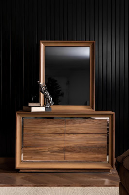 Ideale meubelset voor hotels, comfortabele bed, kast, 6 delen