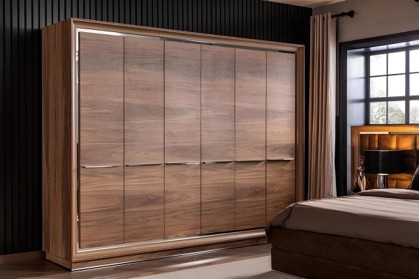 Ideale meubelset voor hotels, comfortabele bed, kast, 6 delen