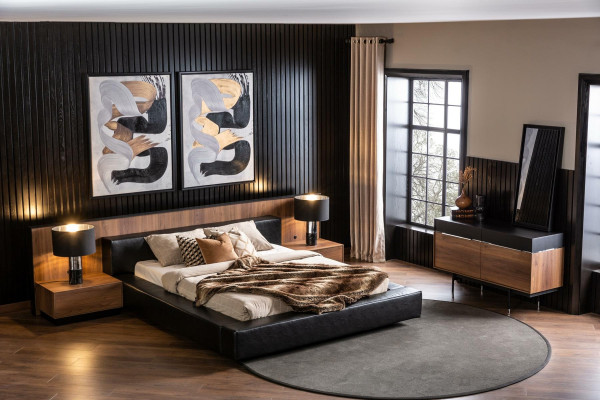 Kast + spiegel met opbergruimte in totaal 2 stuks