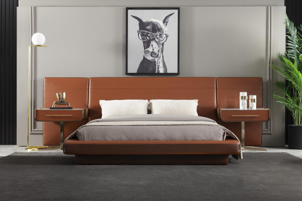 Moderne luxe bruine bedframe