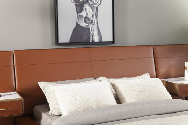 Moderne luxe bruine bedframe