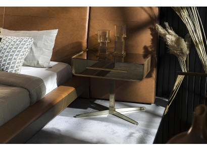 Luxe slaapkamermeubelset met bed, nachtkastje en kasten 6 stuks.