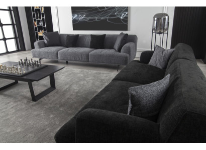 Hoekbank voor 3 personen 235 cm stof