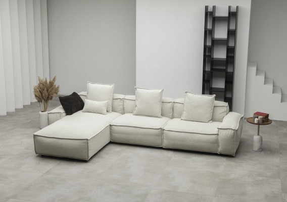 Moderne hoekbank in landelijke stijl