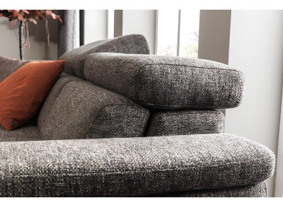 Moderne grijze leren stoel