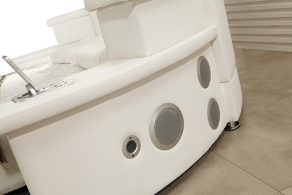 Moderne ronde bed met LED-verlichting