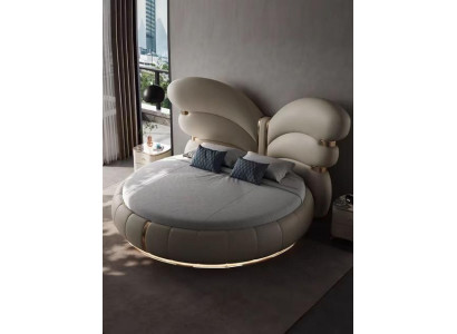 Beige luxe bed