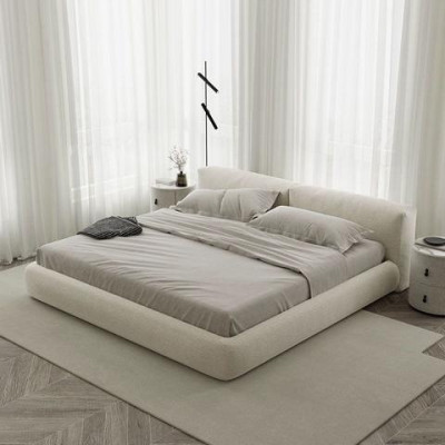 Elegante grijze bedframe met modern ontwerp