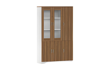 Moderne kantoor met scherm en elegante opbergruimte