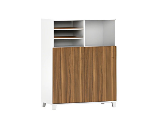 Mobiele bureau met plank 120x120cm