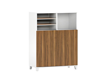 Mobiele bureau met plank 120x120cm