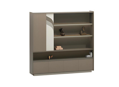 Moderne kantoorkast met planken en lades