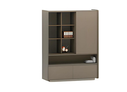 Moderne kantoorkast met planken en lades voor documenten